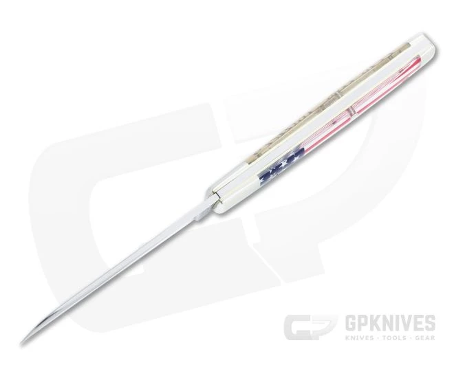 Tidioute Cutlery #49 Freedom Blem A Sheepsfoot Jack Flag Acrylic Slip Joint 493121 - Image 3