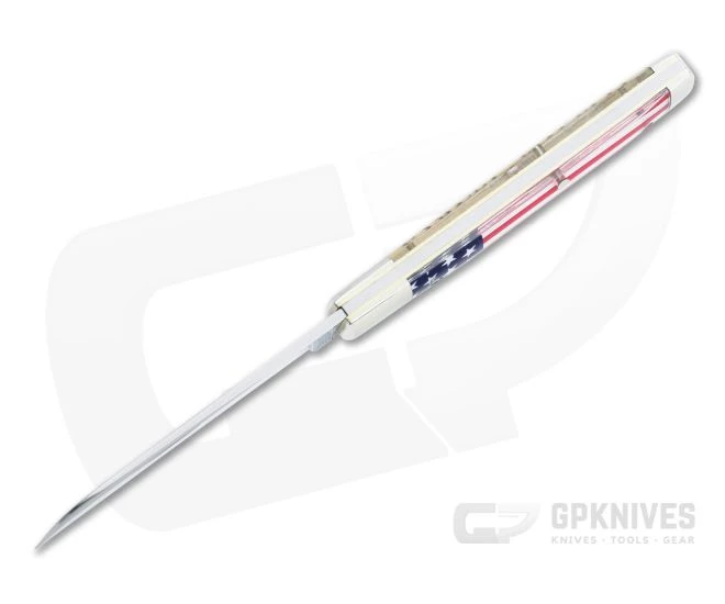 Tidioute Cutlery #49 Freedom Blem A Sheepsfoot Jack Flag Acrylic Slip Joint 493121 - Image 3