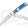 Case Mini Trapper Caribbean Blue Smooth Bone Slip Joint 50664