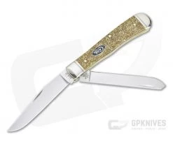 Case Trapper Gold Stardust Kirinite Slip Joint 50980
