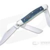 Case Medium Stockman Smooth Mediterranean Blue Bone Slip Joint Knife 52805
