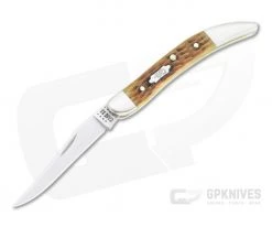 Case Small Texas Toothpick Rogers Corn Cob Jig Antique Bone 52837