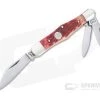 Buck Creek Whittler Red Pick Bone Slip Joint Folder 6308RPB