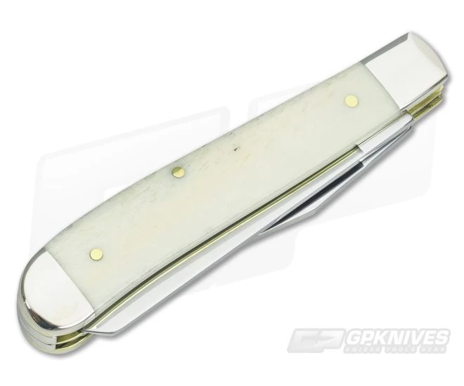 Case Mini Trapper Star Spangled Natural Bone Handle 64135 - Image 2