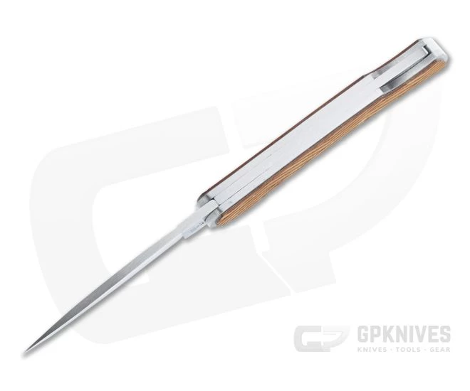 Case x Woodchuck Executive Lockback Lines Brushed Stainless Steel Folder 64322 - Image 3