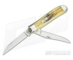Case Mini Trapper Wharncliffe Burnt Bone Stag 65305