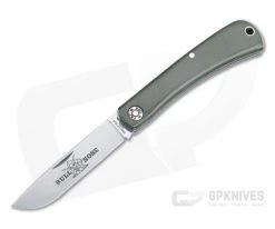 Great Eastern #71 Farm and Field Tool Bullnose Slip Joint Green Linen Micarta