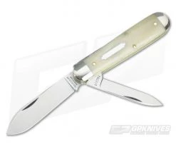 Tidioute Cutlery #78 American Jack 2 Blade Smooth White Bone