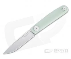 Real Steel Gslip Compact Satin VG10 Natural Jade G10 Slip Joint 7867