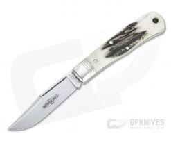 Northfield UN-X-LD #83 Tascosa Sambar Stag Lock Back Folding Knife 831121LB-04