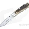 Northfield UN-X-LD #83 Tascosa Sambar Stag Lock Back Folding Knife 831121LB-05