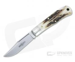 Northfield UN-X-LD #83 Tascosa Sambar Stag Lock Back Folding Knife 831121LB-07