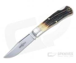Northfield UN-X-LD #83 Tascosa Sambar Stag Lock Back Folding Knife 831121LB-08