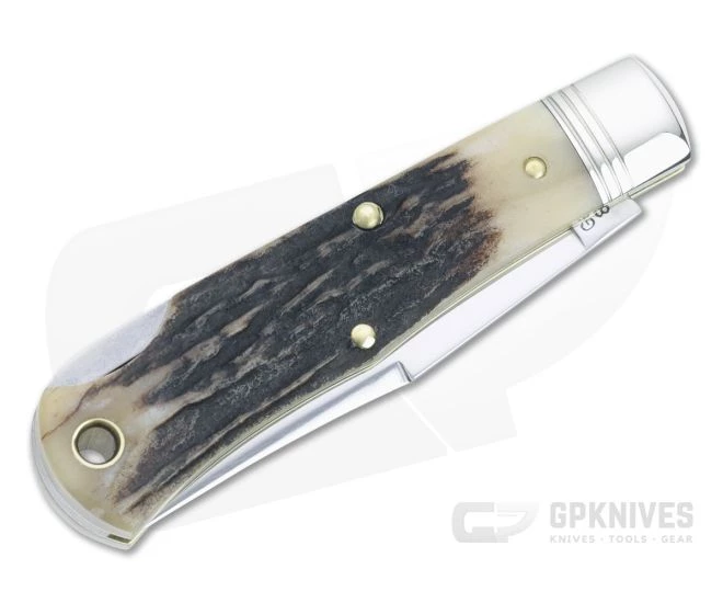 Northfield UN-X-LD #83 Tascosa Sambar Stag Lock Back Folding Knife 831121LB-10 - Image 2