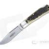 Northfield UN-X-LD #83 Tascosa Sambar Stag Lock Back Folding Knife 831121LB-11