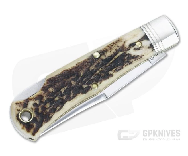 Northfield UN-X-LD #83 Tascosa Sambar Stag Lock Back Folding Knife 831121LB-11 - Image 2