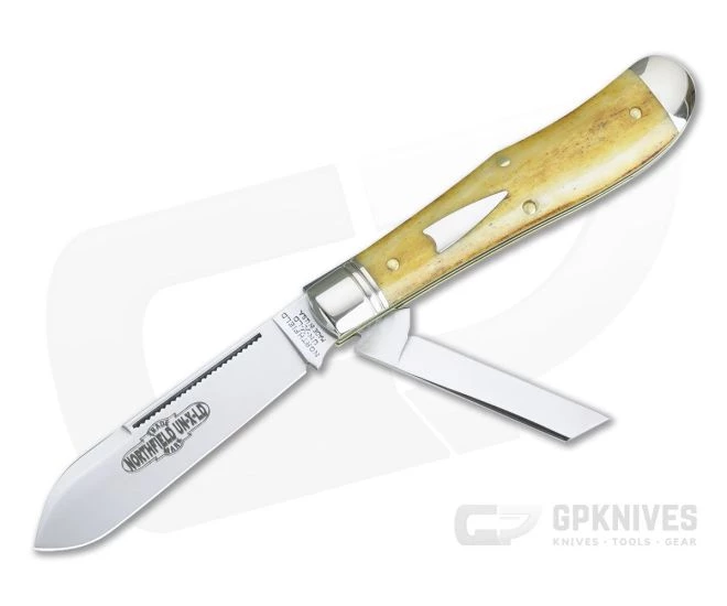 Northfield UN-X-LD #92 Eureka Jack Two-Blade Antique Goldenrod Camel Bone