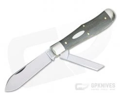 Tidioute Cutlery #92 Eureka Jack Two-Blade Green Canvas Micarta