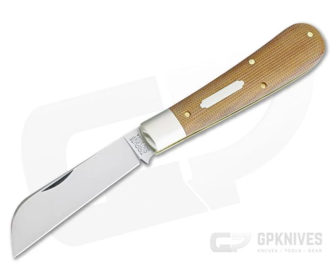 Tidioute Cutlery #93 Ram Foot PPP Natural Canvas Micarta