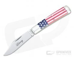 Tidioute Cutlery #94 Liberty Blem A Clip Point Jack Flag Acrylic Slip Joint 941121