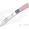 Tidioute Cutlery #94 Liberty Blem A Clip Point Jack Flag Acrylic Slip Joint 941121