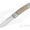 LionSteel BestMan Drop Point M390 Natural Canvas Micarta Modern Traditional Slip Joint BM2-CVN