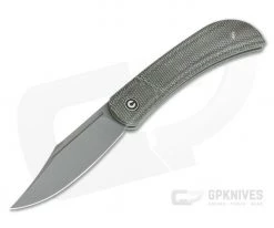 CIVIVI Appalachian Drifter C2015C Dark Green Canvas Micarta S35VN Slip Joint Flipper