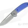 CIVIVI Trailblazer C2018B Stonewashed 14c28n Bolstered Blue G10 Slip Joint Folder