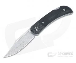 CIVIVI Rustic Gent Black G10 Damascus Back Lock Folder C914DS-1