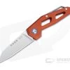 MKM Edge Reverse Tanto Satin M390 Orange Aluminum Slip Joint Folder EG-AOR