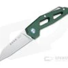 MKM Edge Reverse Tanto Satin M390 Green Aluminum Slip Joint Folder EG-AGR