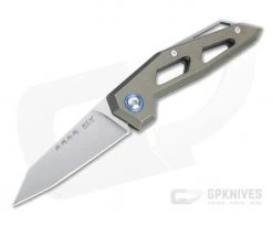 MKM Edge Reverse Tanto Satin M390 Stonewashed Bronze Titanium Slip Joint Folder EG-TBR