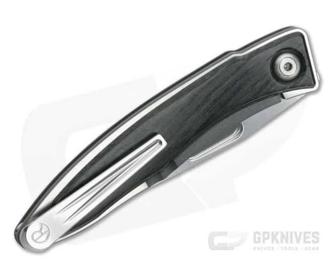 Chris Reeve Mnandi Bog Oak Wood Gentleman's Titanium Frame Lock Folder MNA-1000-006 - Image 2