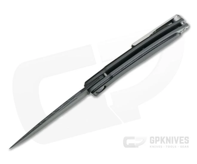 Chris Reeve Mnandi Basketweave Damascus Bog Oak Wood Inlays 1002 - Image 3