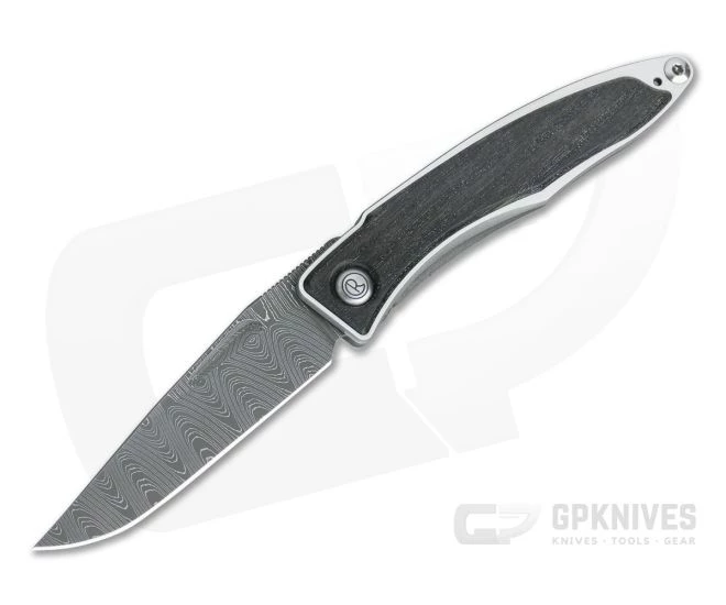 Chris Reeve Mnandi Ladder Damascus Bog Oak Gentleman's Frame Lock Folder