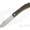Smith & Sons Mudbug Lockback Dark Natural Linen Micarta