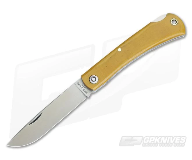 Smith & Sons Mudbug Lockback Light Natural Linen Micarta