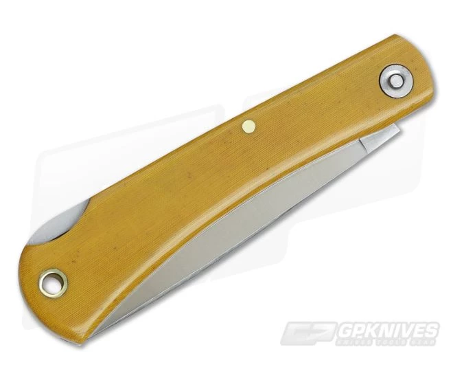 Smith & Sons Mudbug Lockback Light Natural Linen Micarta - Image 2