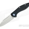 MKM Mikita Burnley Fara Black Aluminum M390 Slip Joint Folder MY01-A