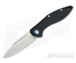 MKM Mikita Burnley Fara Black Aluminum M390 Slip Joint Folder MY01-A