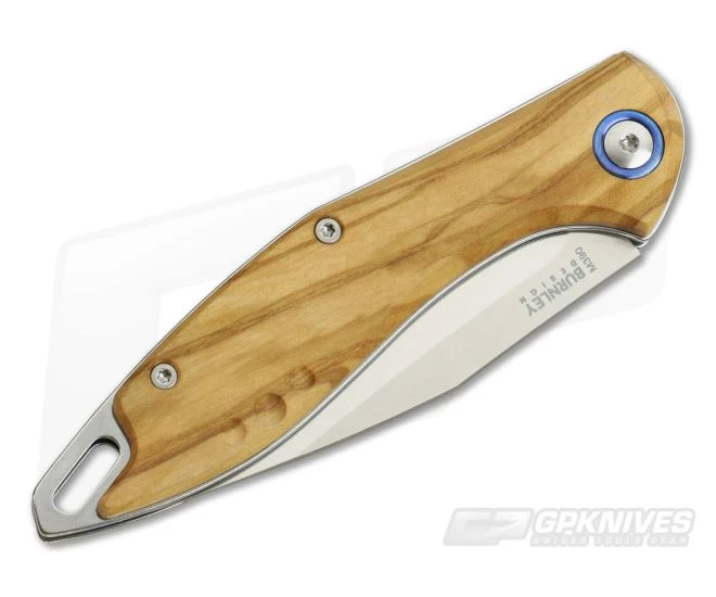 MKM Mikita Burnley Fara Olive Wood M390 Slip Joint Folder MY01-O - Image 2