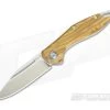 MKM Mikita Burnley Fara Olive Wood M390 Slip Joint Folder MY01-O