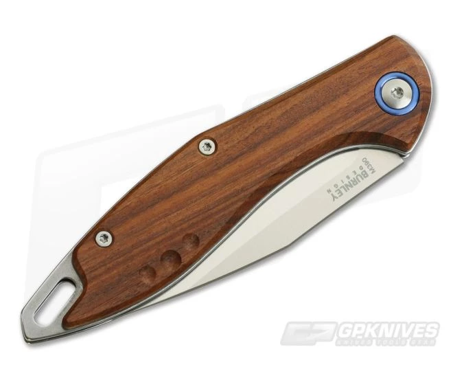 MKM Mikita Burnley Fara Santos Wood M390 Slip Joint Folder MY01-S - Image 2