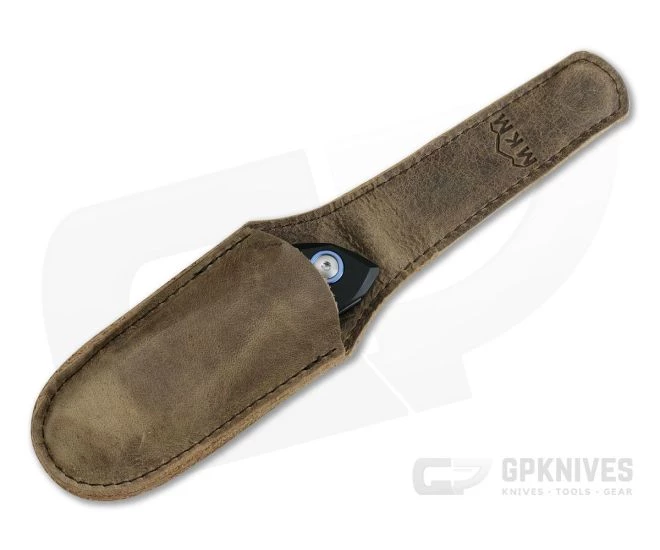 MKM Mikita Burnley Cellina Black Aluminum M390 Slip Joint Folder MY02-A - Image 4