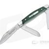 Remington 2020 Stockman Bullet Knife Green Wood Handle 420HC Blade R50036