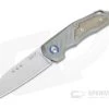 MKM Mikita Root Anso M390 Natural Canvas Micarta Inlaid Titanium Slip Joint Folder RT-NCT