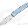 LionSteel Thrill Integral Blue Titanium Slip Joint H.WAYL Hidden Clip M390 TL-BL