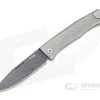 LionSteel Thrill Stainless Damascus Gray Titanium H.WAYL Hidden Clip Integral Slip Joint Folder