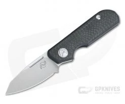 Liong Mah Design Traveler Sheepsfoot Carbon Fiber M390 Slip Joint