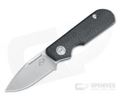 Liong Mah Design Traveler Spear Point Carbon Fiber M390 Slip Joint